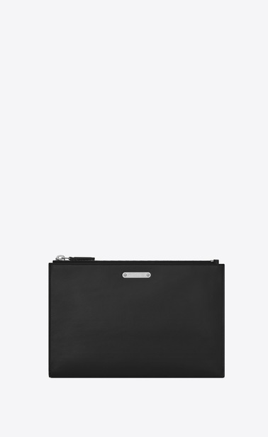 ID-Mini-Tablet-Etui aus schwarzem Leder